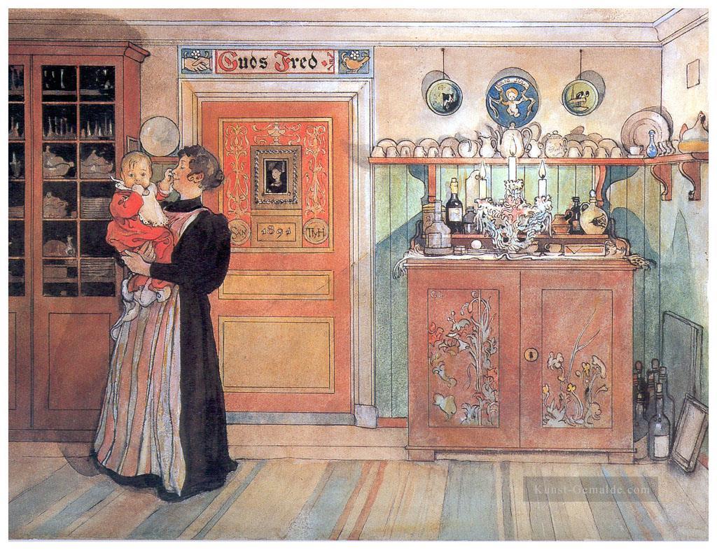 zwischen weihnachten und neues ao 1896 Carl Larsson Ölgemälde